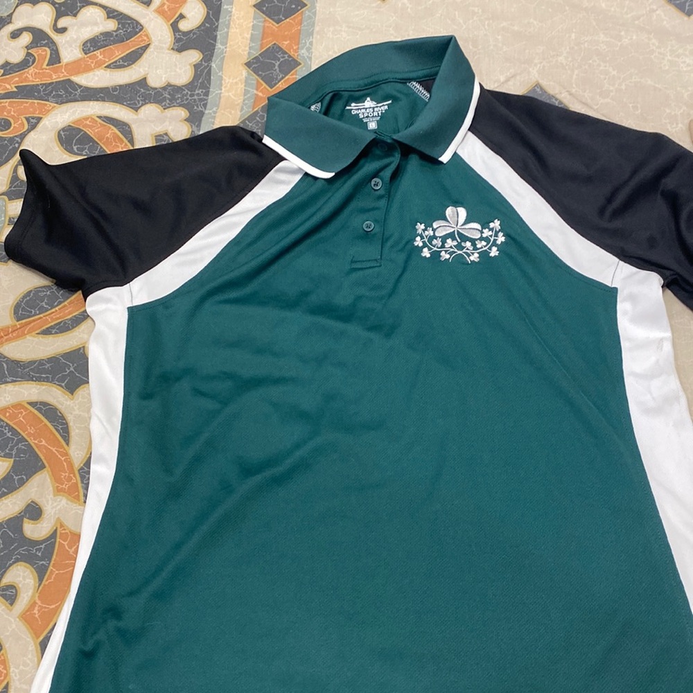 Charles River sport  for her wicking top Size Large. Good for St Patty Day,